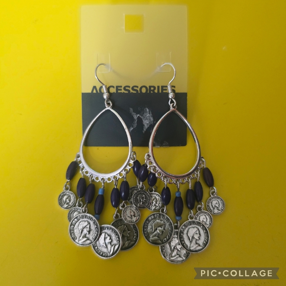 Old Navy Coin Chandelier Earrings